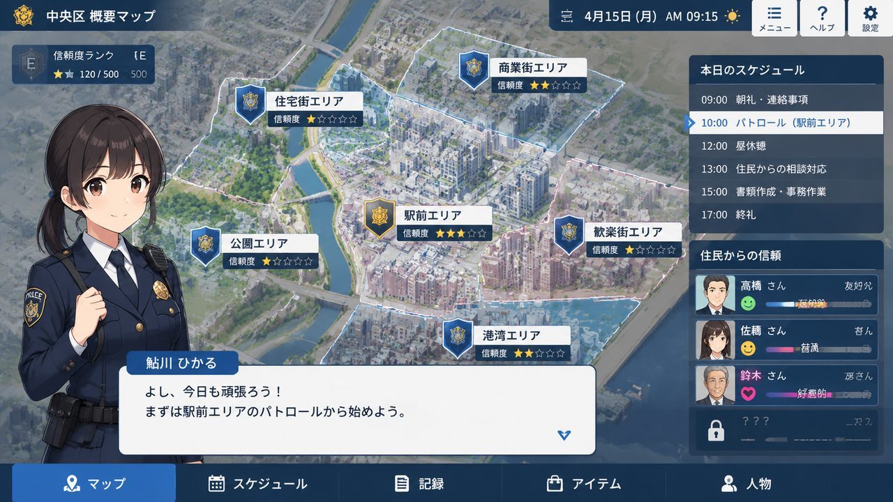 极道无赖EX 女警鮎川光 日系SLG 玩法截图 2